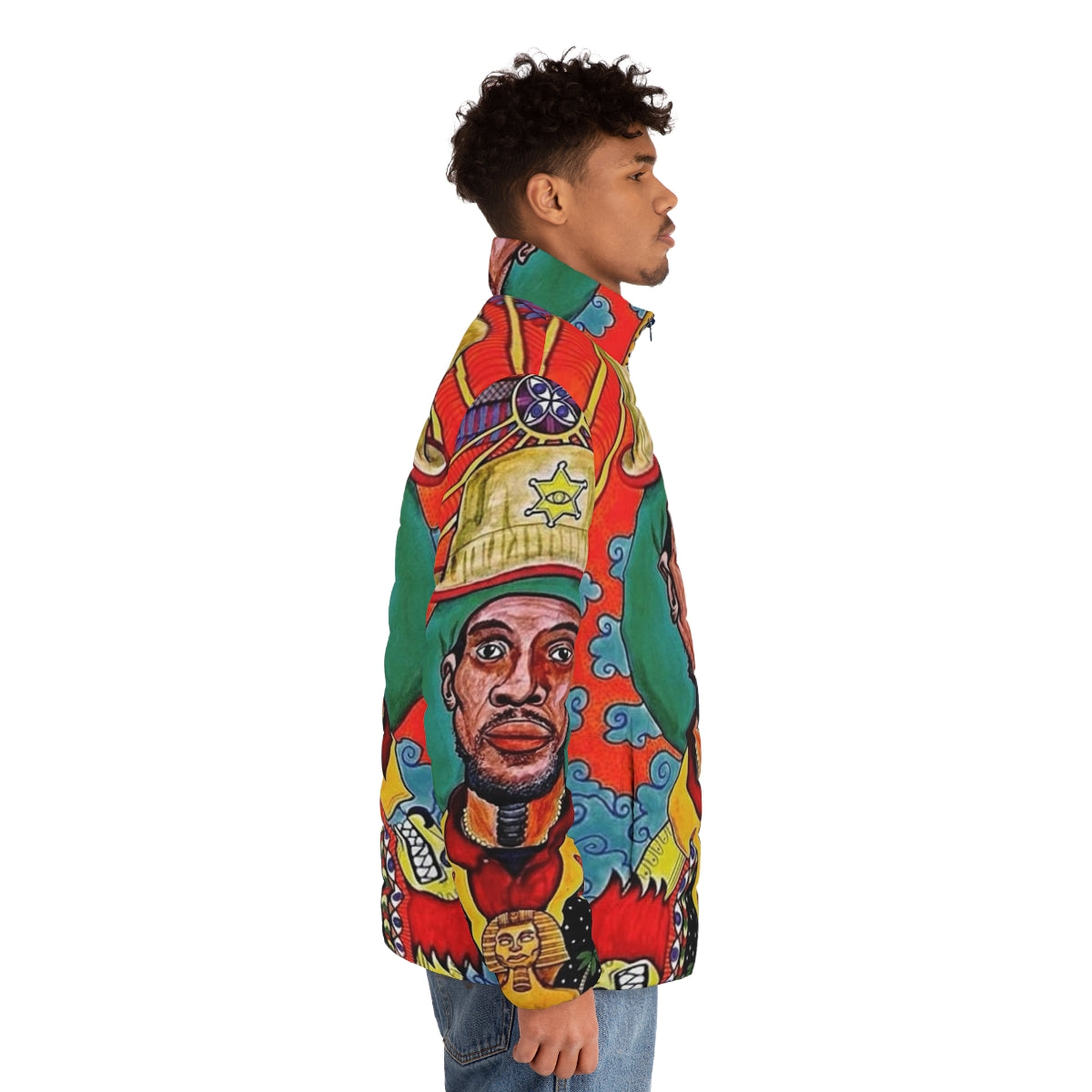 Midnite Vaughn Benjamin Reggae Puffer Jacket - men side right