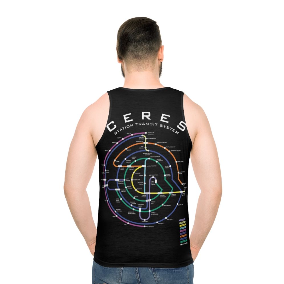 Unisex tank top for casual and athletic use - men back