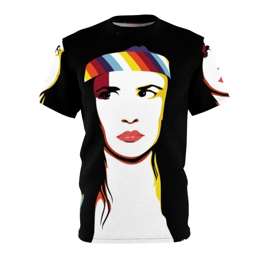 Juliette Lewis inspired all-over print t-shirt featuring the actress and singer's iconic look