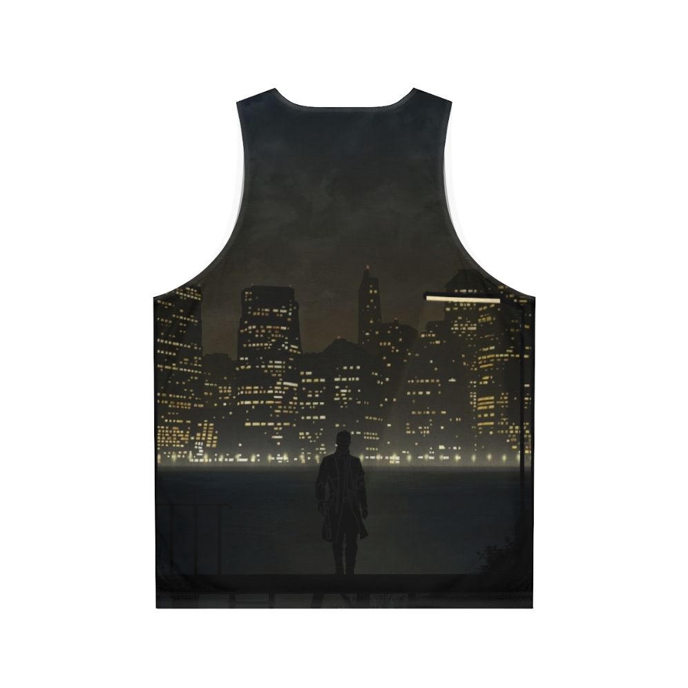 Deus Ex Cyberpunk Adam Jensen Unisex Tank Top - Back