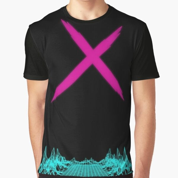 Neon Nights Trickster Graphic T-Shirt for Dead by Daylight Fans