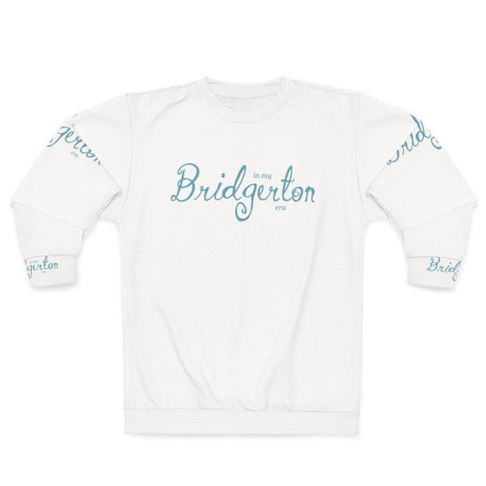 Bridgerton Era Blue Sweatshirt featuring Regency Fashion inspired by Lady Whistledown