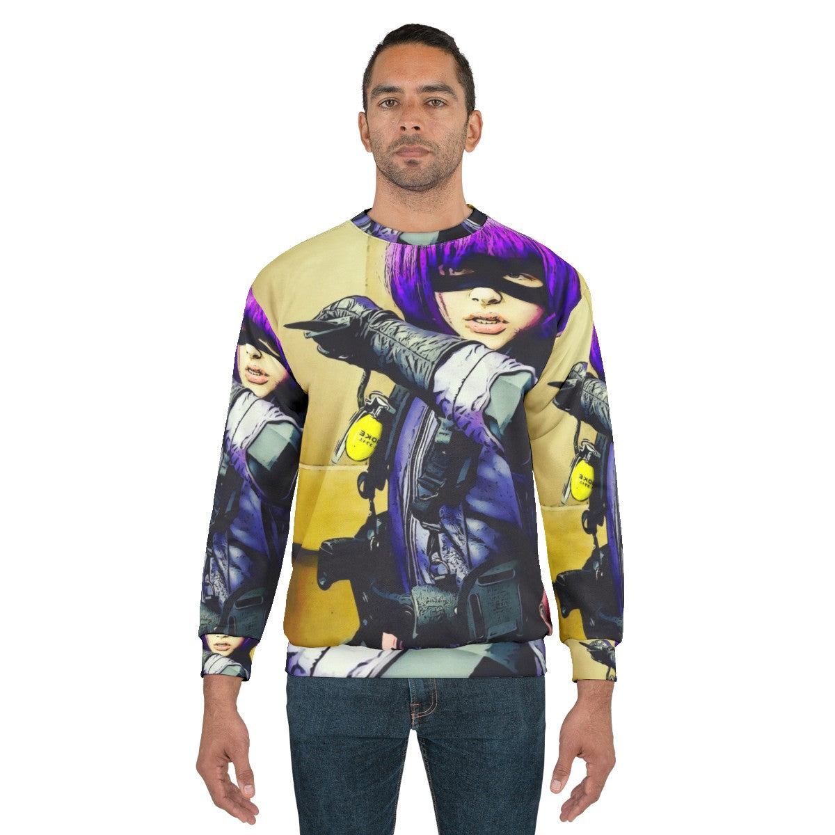 Hitgirl 2 superhero comic book character sweatshirt - men