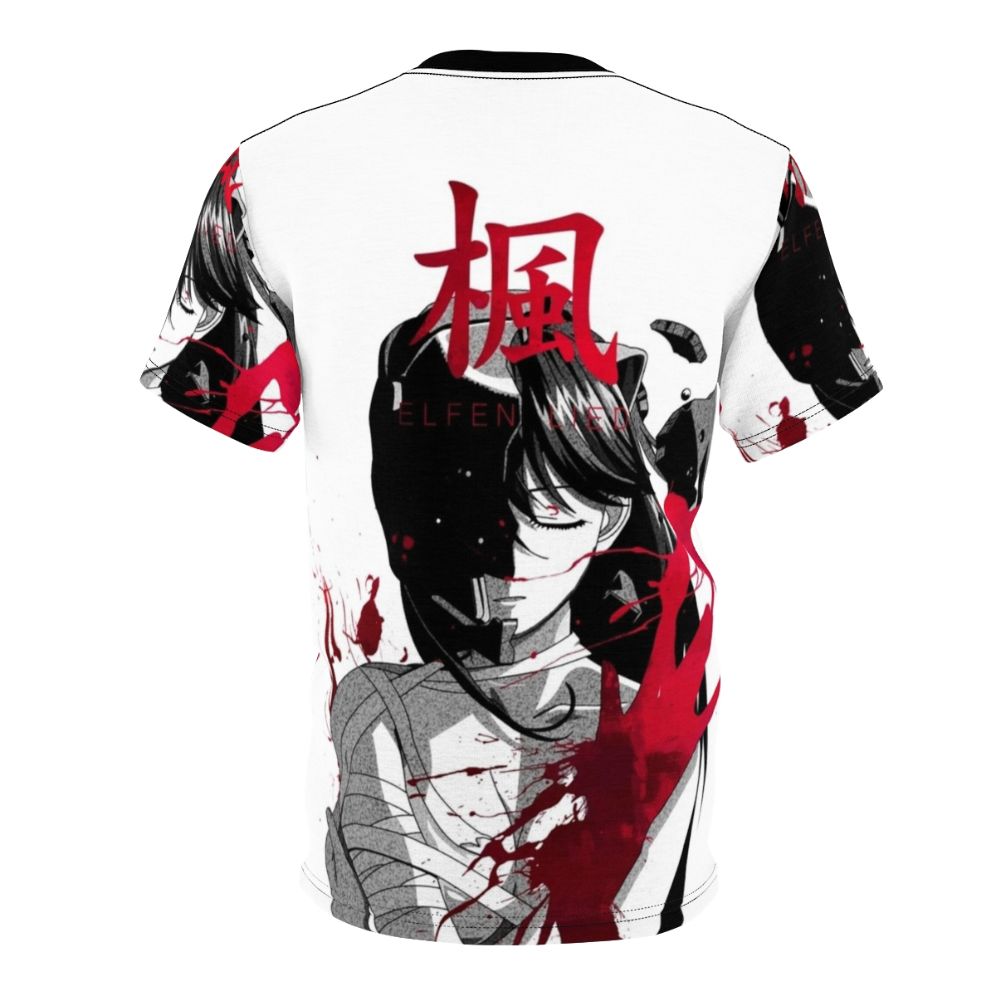 Dark anime-inspired t-shirt with a myriad of monochrome and nuar design elements - Back