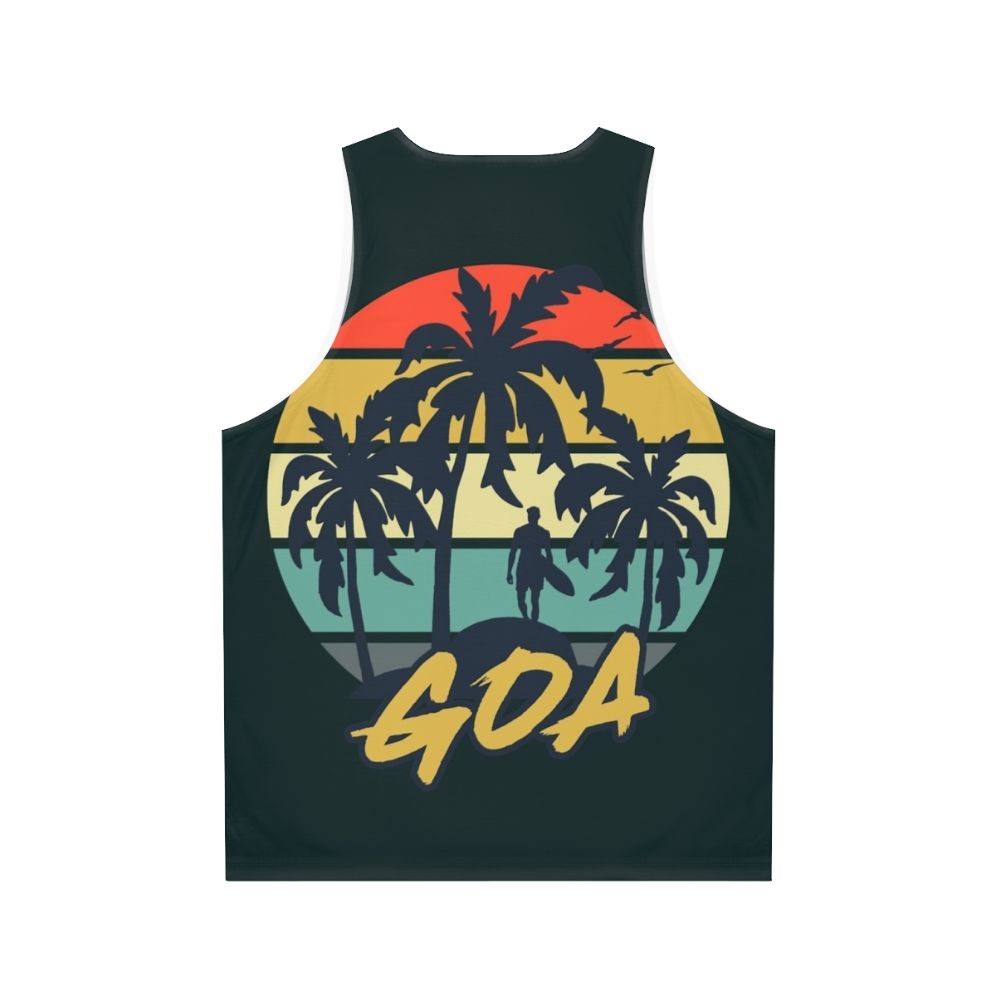 Vintage Goa Holiday Unisex Tank Top - Back