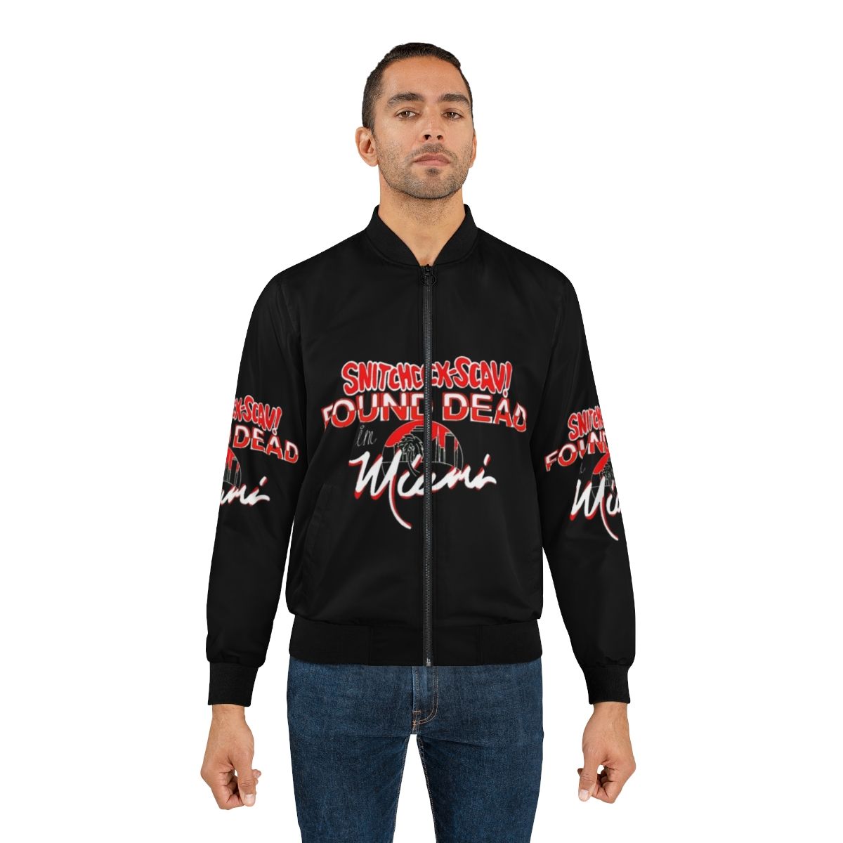 Miami bomber jacket with Snitchcock Scav graphics - Lifestyle