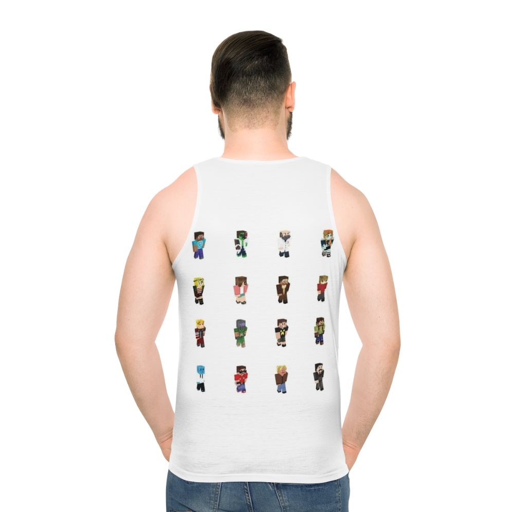 Hermitcraft Unisex Tank Top - men back