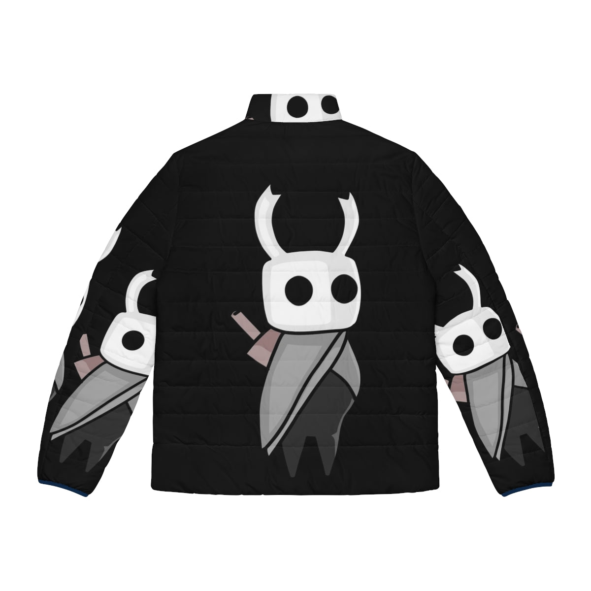 Hollow Knight inspired puffer jacket for gaming enthusiasts - Back