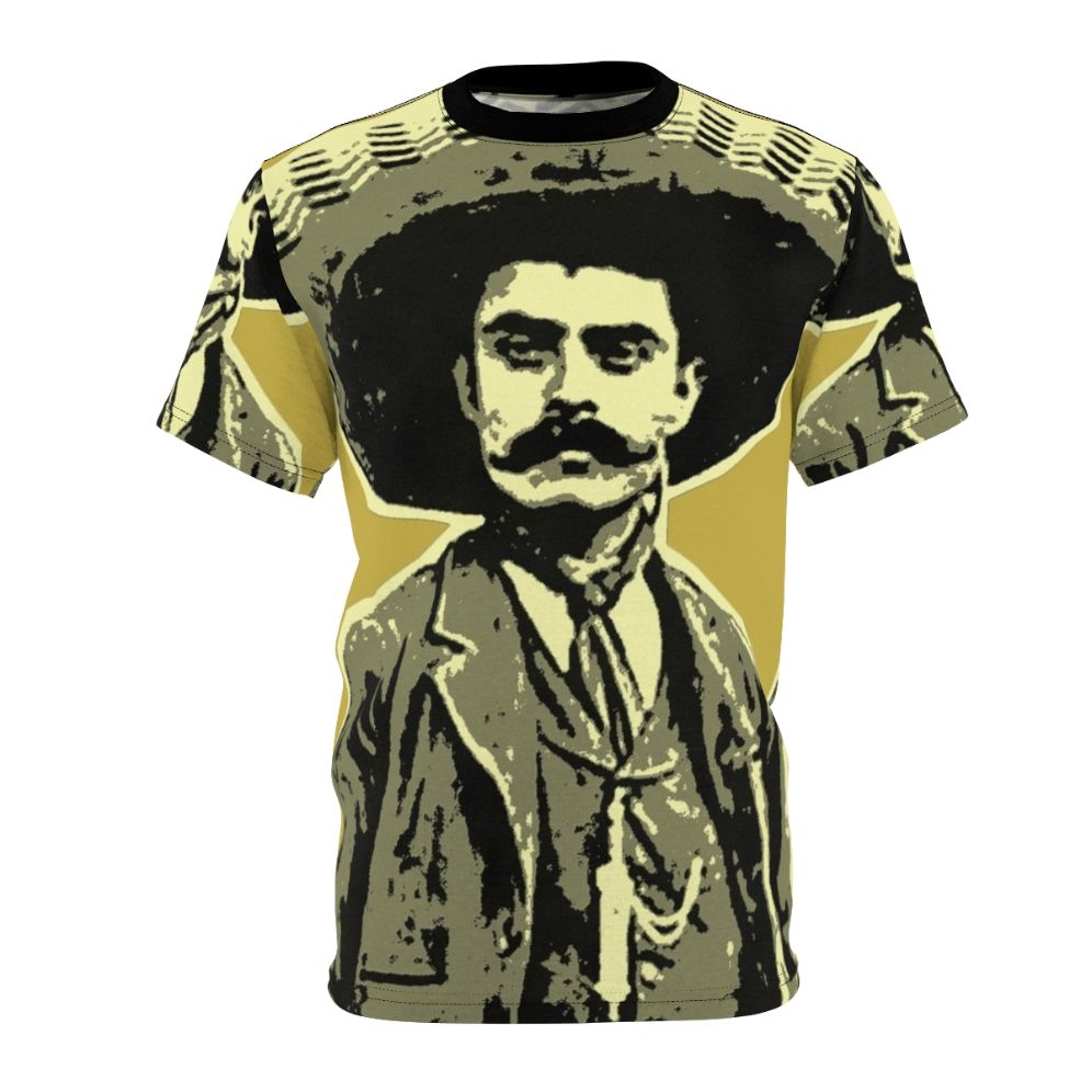 Emiliano Zapata Inspired All-Over Print T-shirt