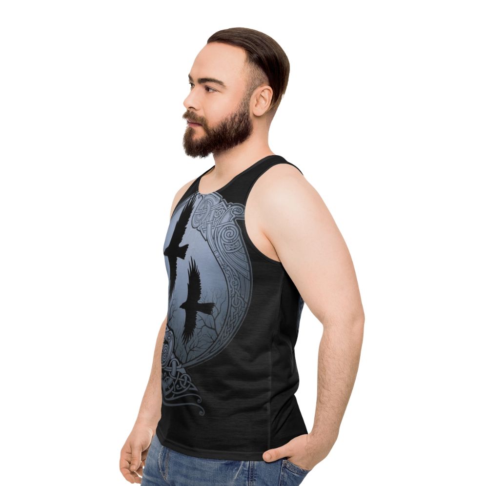 Nordic Raven Unisex Tank Top - men side