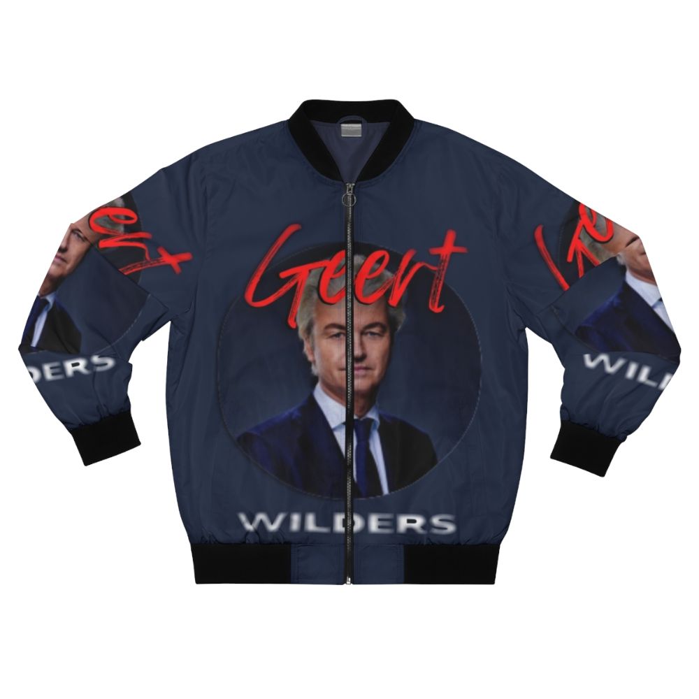 Geert Wilders Inspired Bomber Jacket for Dutch Political Supporters