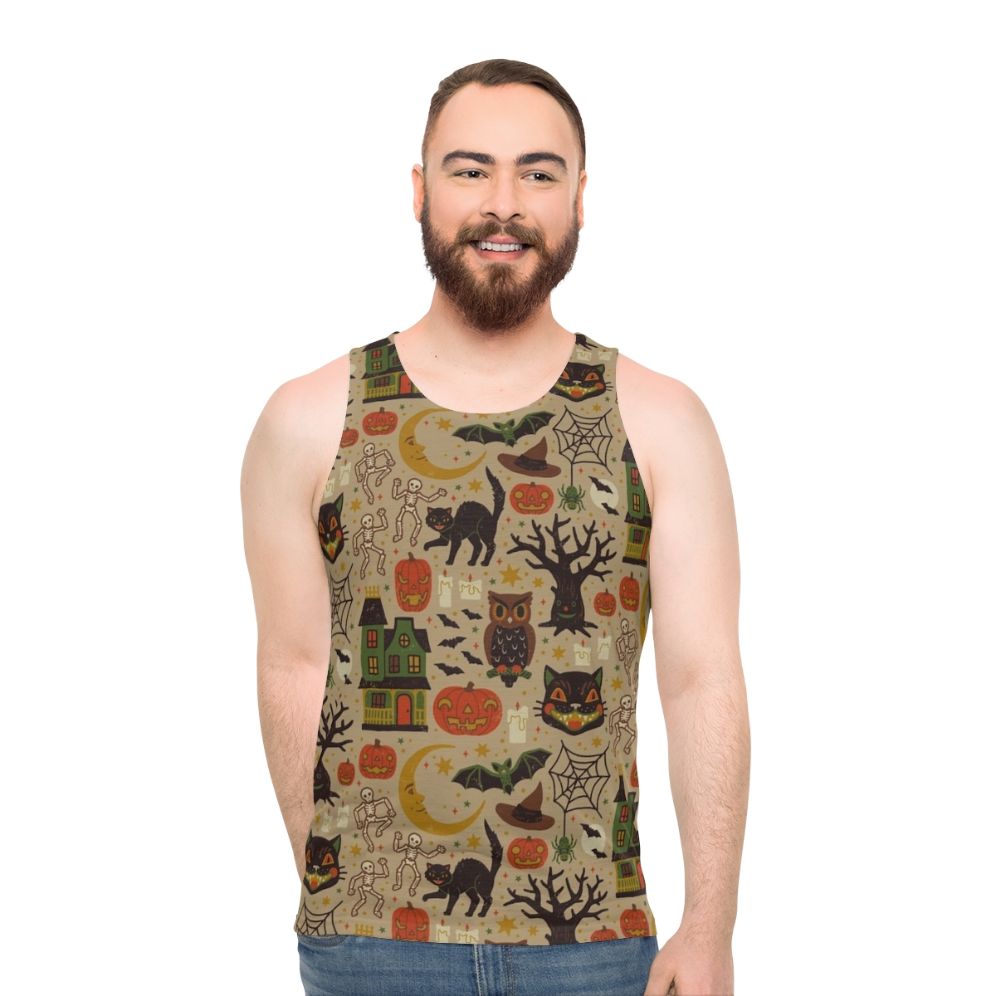 Vintage Halloween Unisex Tank Top - men