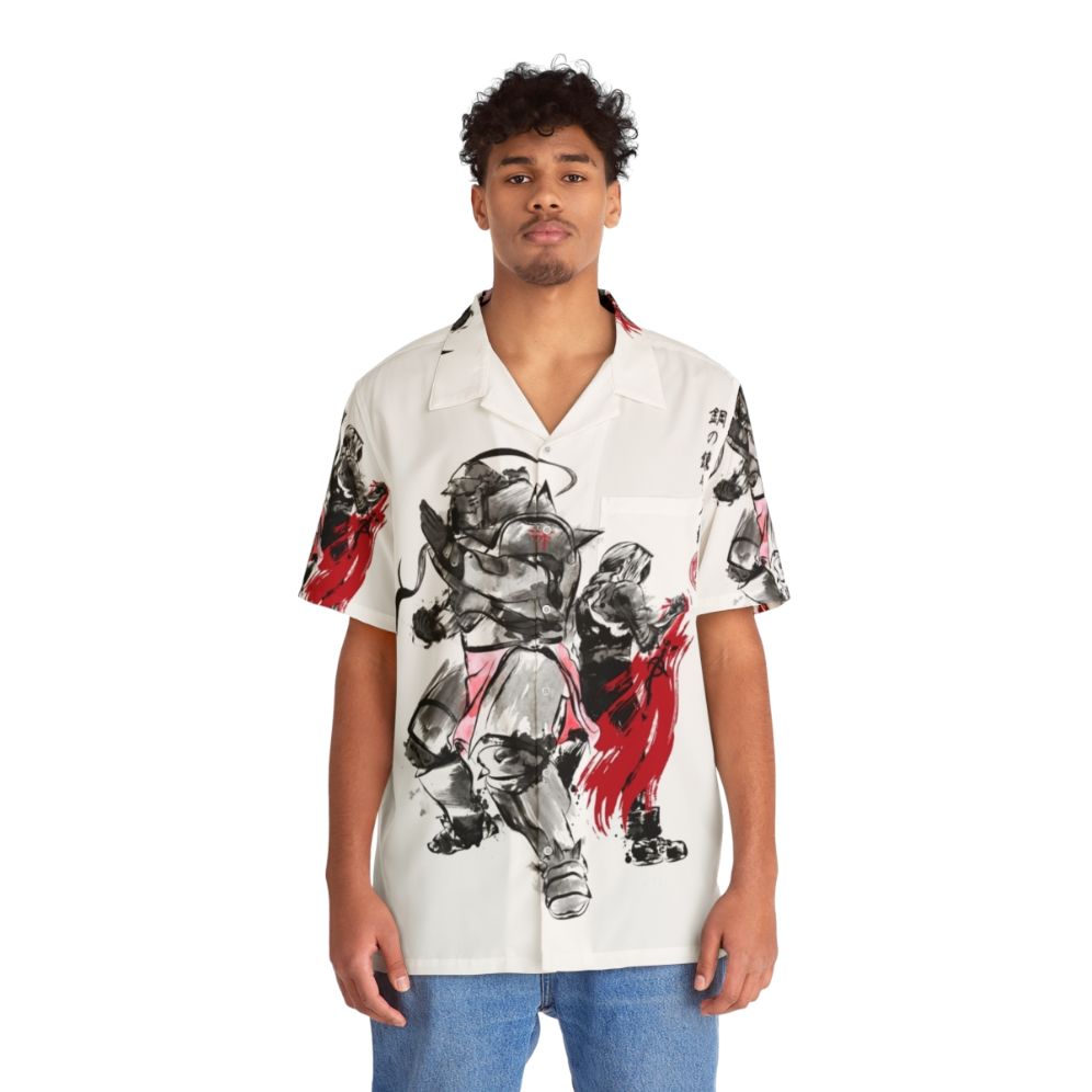 Brotherhood Sumi E Hawaiian Shirt 2 - Fullmetal Alchemist Inspired - People Front