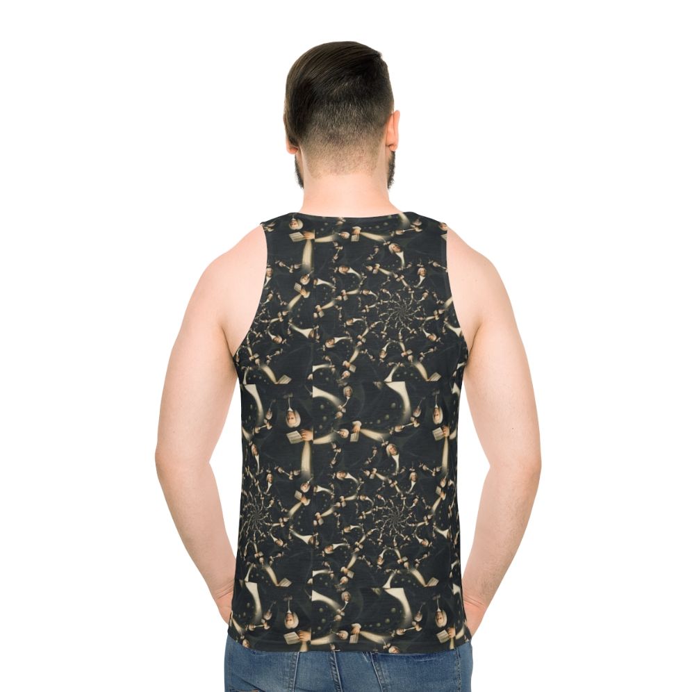 Bach Illusion Unisex Tank Top - men back