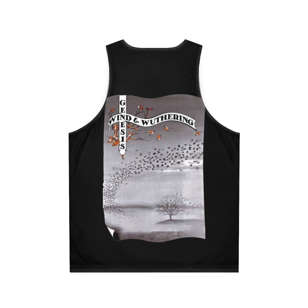 Vintage 'Wind and Wuthering' unisex tank top featuring Genesis album artwork - Back