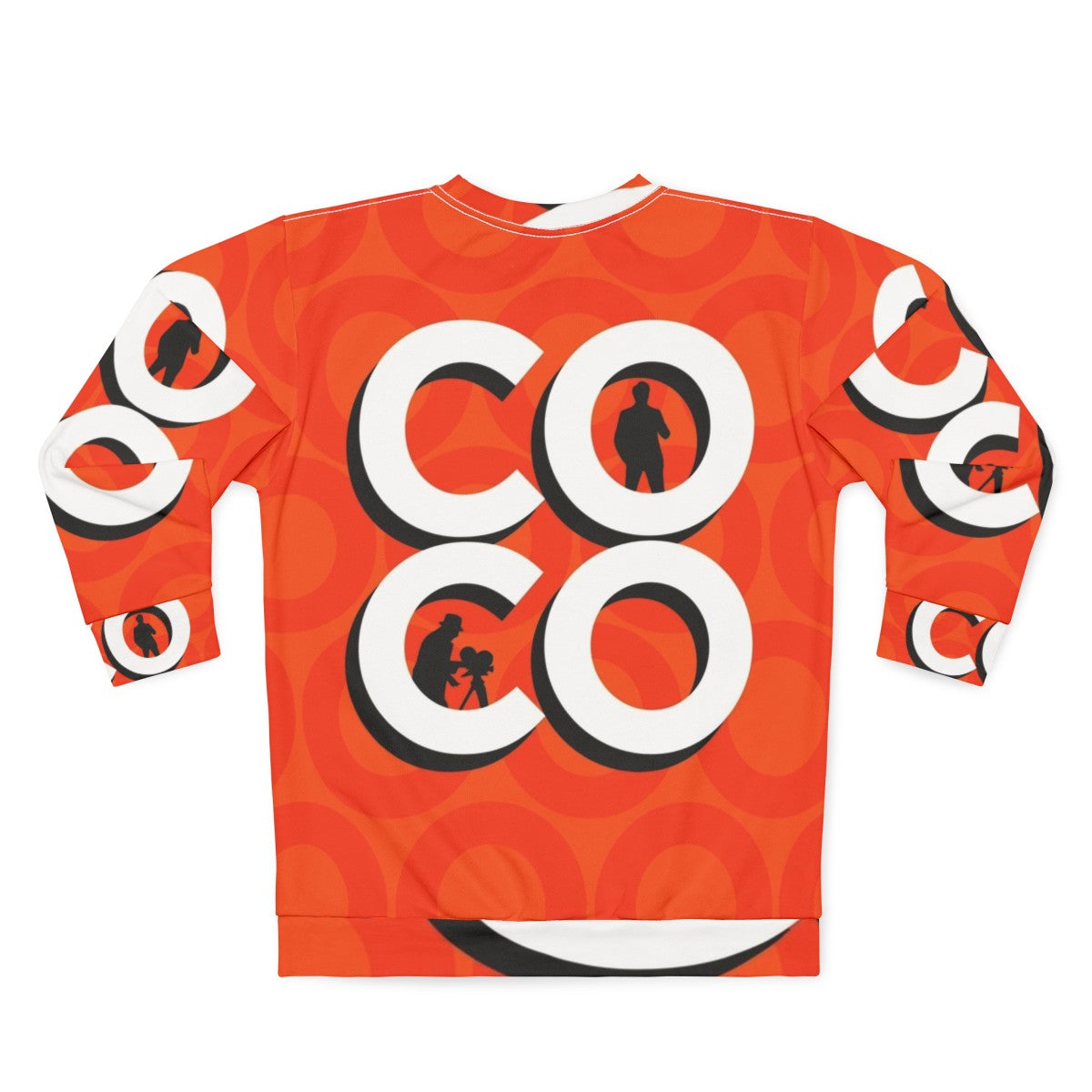 Coco Typography Silhouette Sweatshirt featuring Conan O'Brien's iconic design - Back