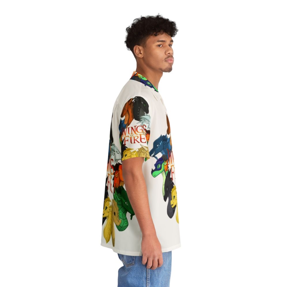 Wings of Fire Hawaiian Shirt with dragon design - People Pight