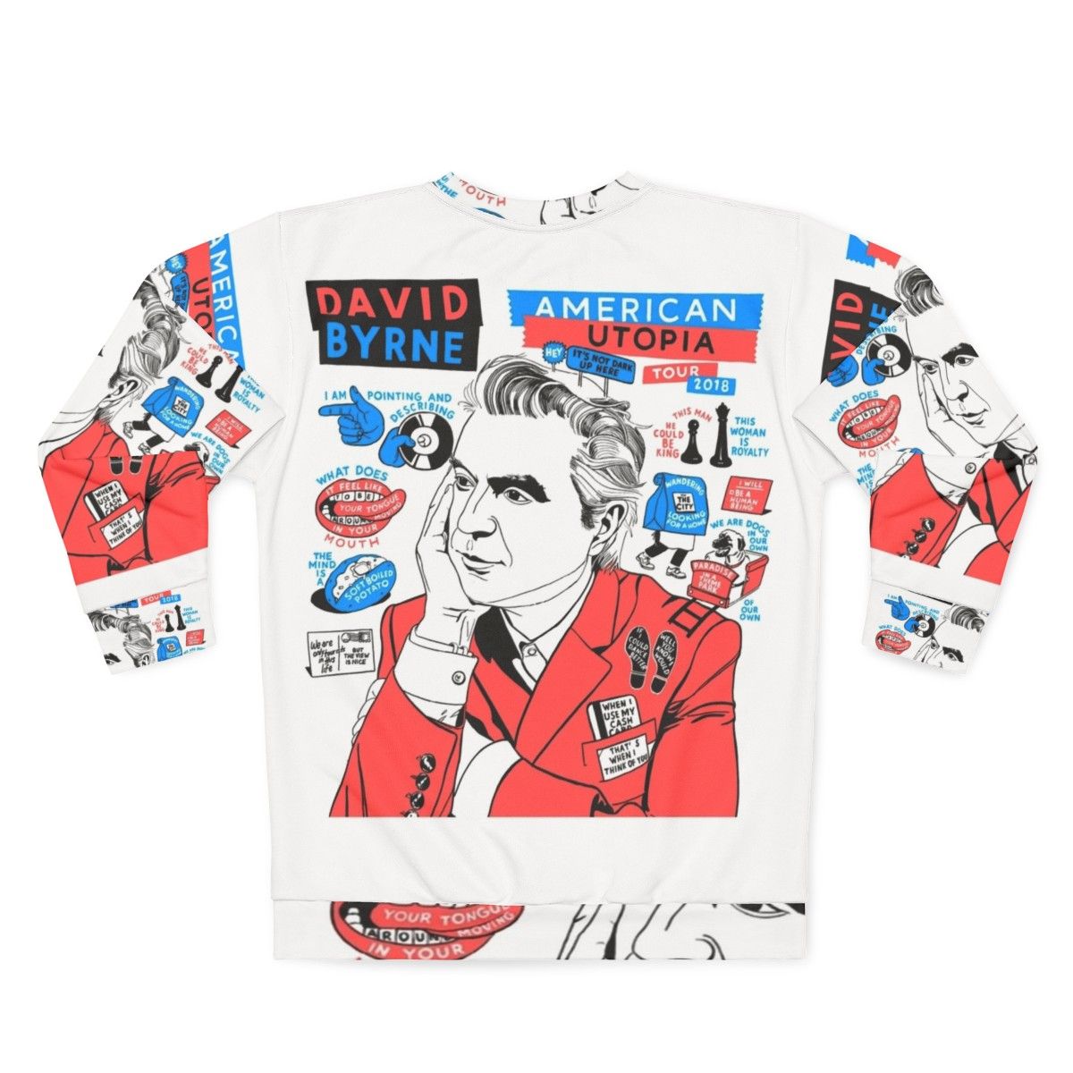 American Utopia 2018 David Byrne Sweatshirt - Back