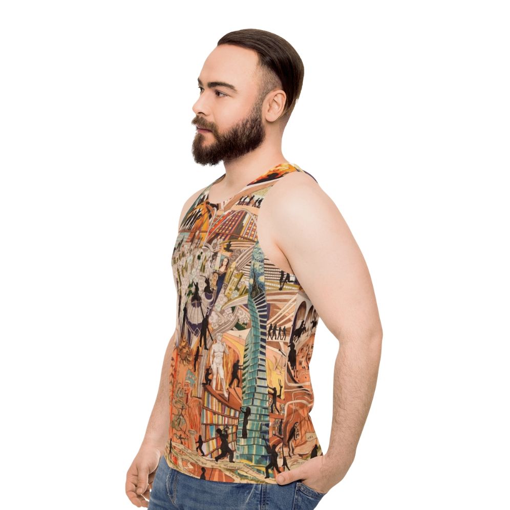 Unisex industrial workwear tank top - men side