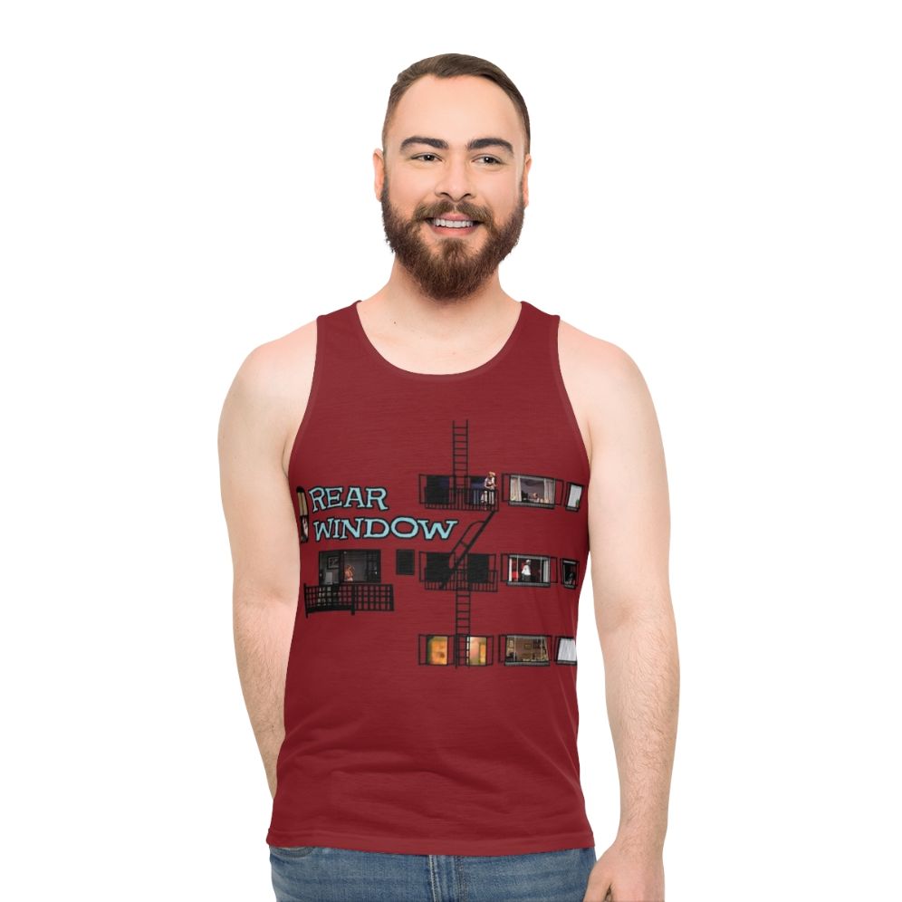 Rear Window Hitchcock Film Unisex Tank Top - men