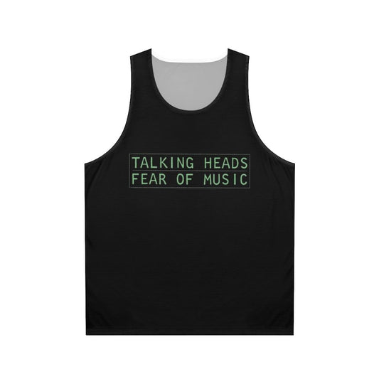 Talking Heads "Fear of Music" Album Cover Unisex Tank Top