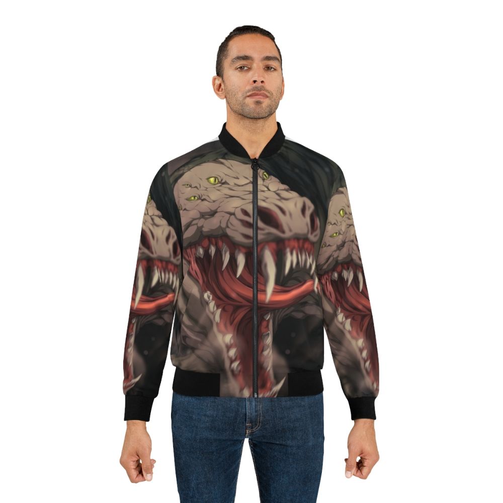 SCP-682 Hardtodestroy Reptile Bomber Jacket - Lifestyle