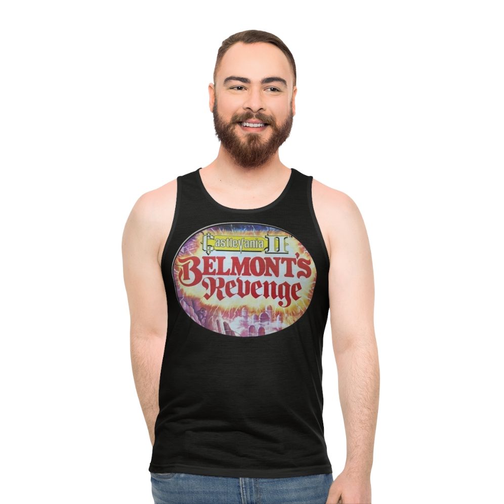 Castlevania retro gaming unisex tank top - men