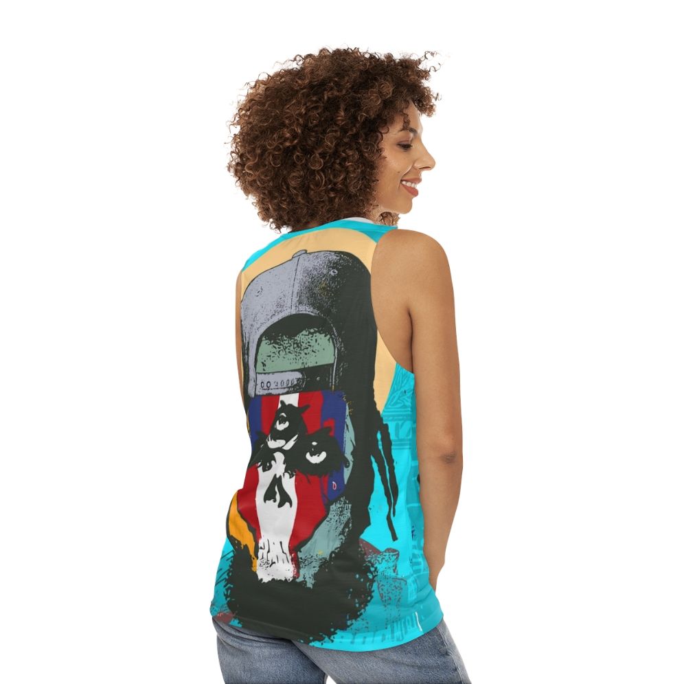 Eto and Flee Lord Rocamerikka Unisex Hip Hop Tank Top - women back