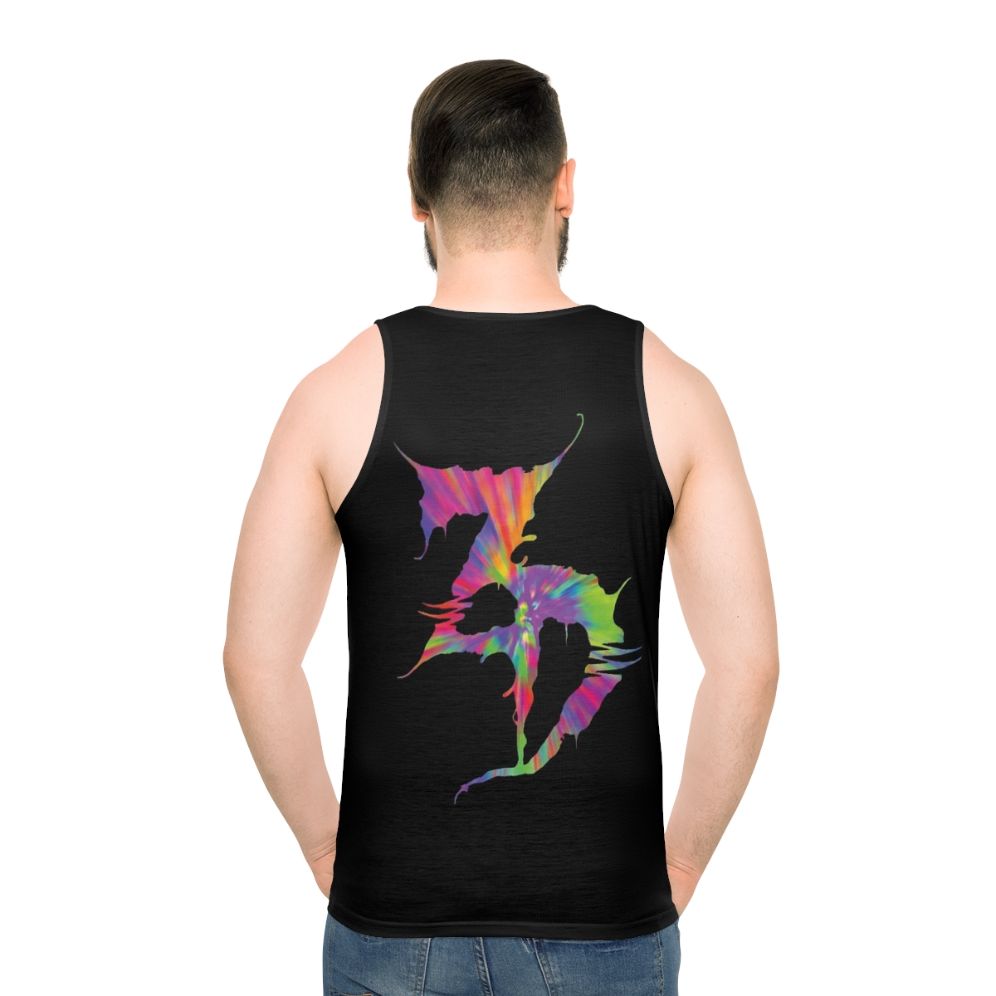 Zeds Dead unisex tie-dye tank top for EDM festivals and raves - men back