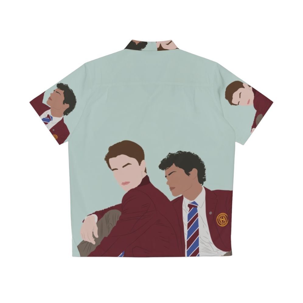 Young Royals Season 3 Hawaiian Shirt featuring Prince Wilhelm and Simon Eriksson - Back