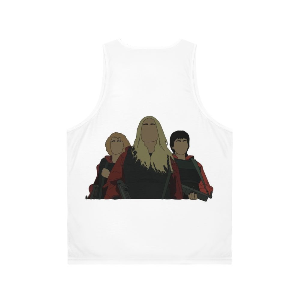 Money Heist Netflix Series Unisex Tank Top - Back