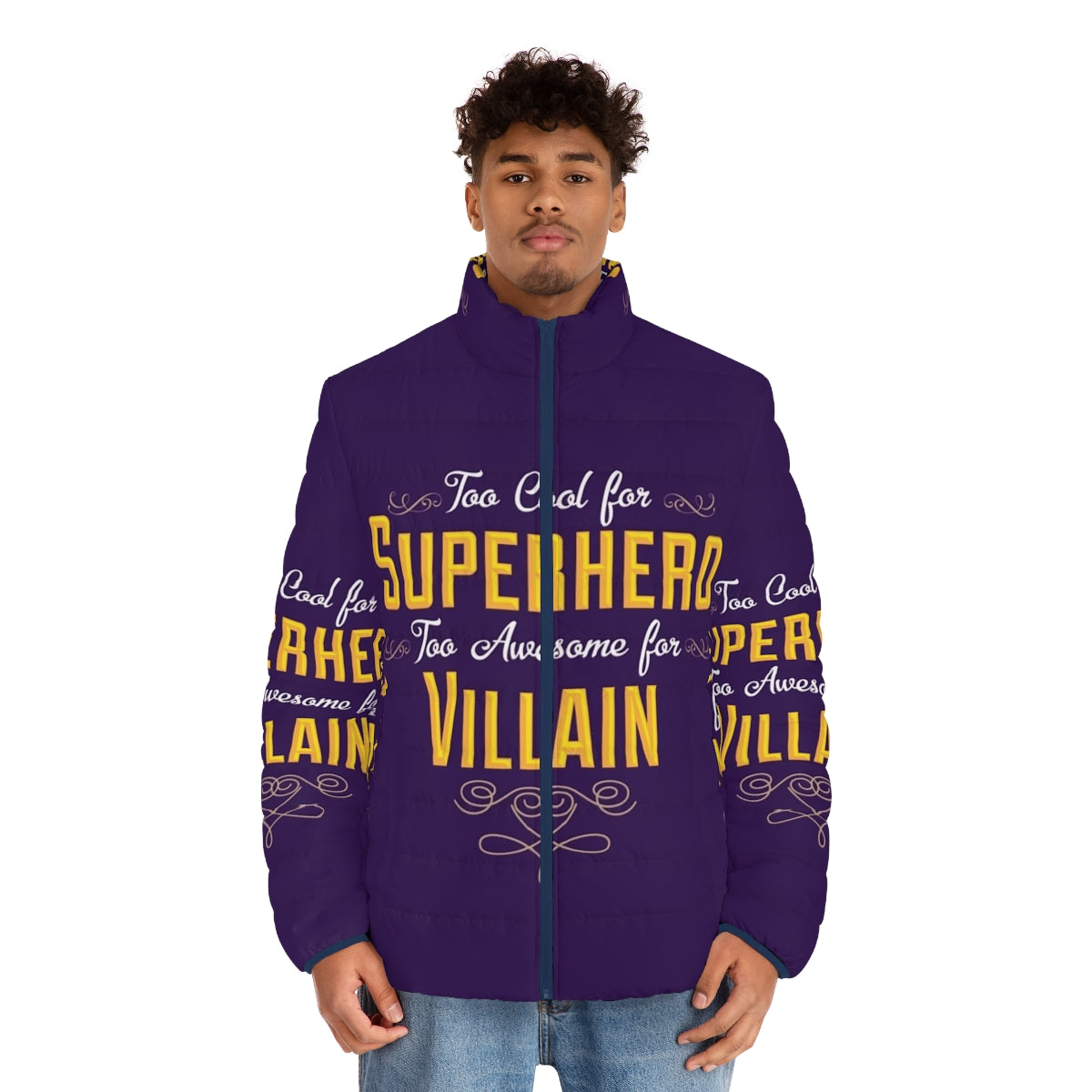 Antihero Definition Puffer Jacket 2 - Superhero and Villain Inspired Outerwear - men front