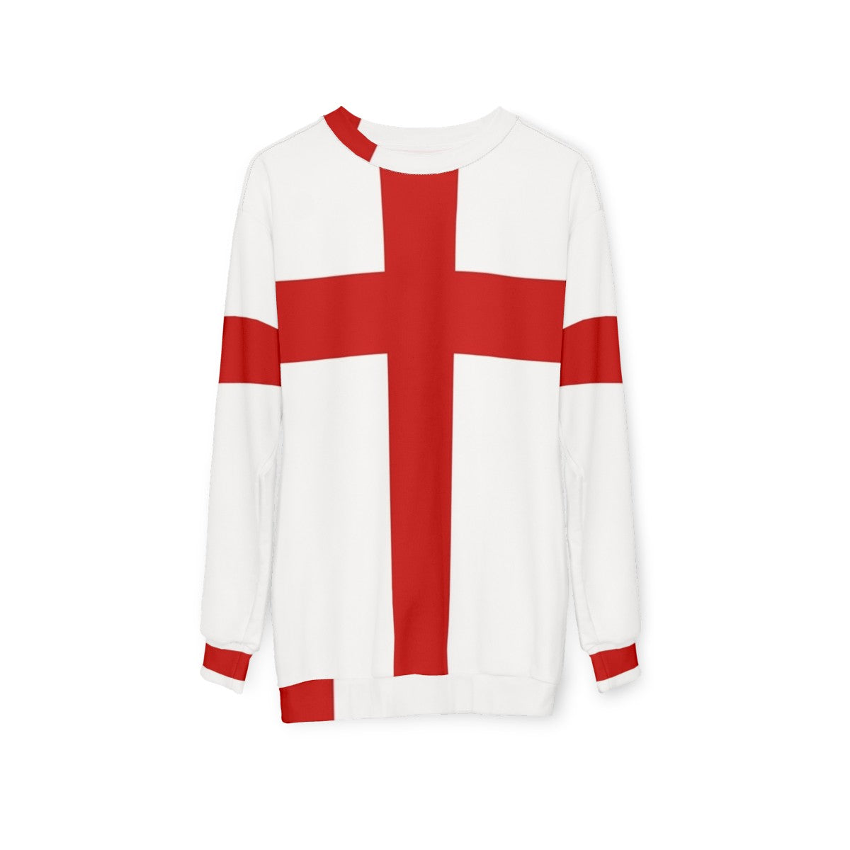 St George's Cross British Patriotic Sweatshirt - hanging