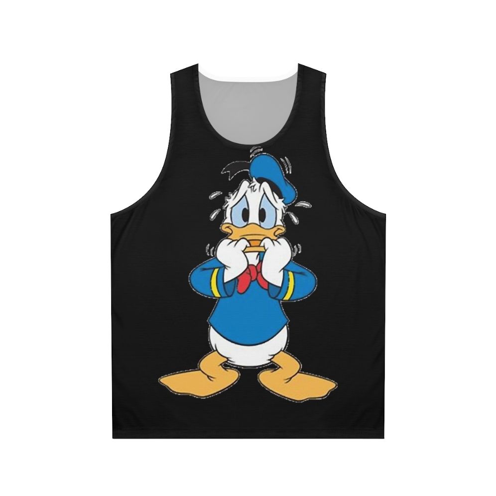 Funny Donald Duck fan art unisex tank top