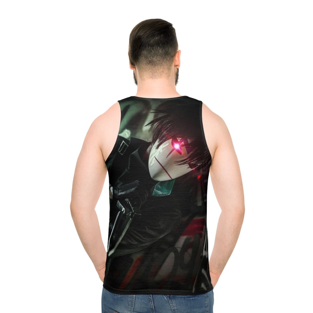 Darker Than Black Hei Anime Cosplay Tank Top - men back