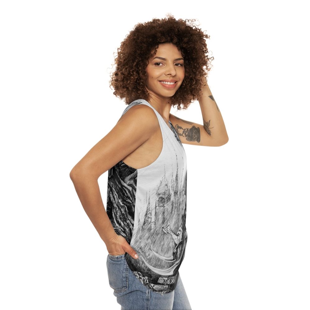 Bloodborne Eileen the Crow Unisex Tank Top - women side