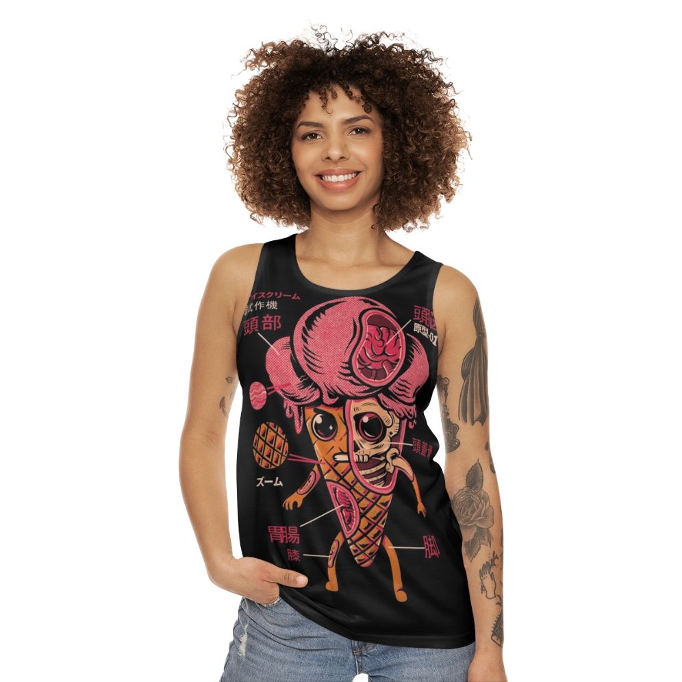 Retro Ice Cream Kaiju Unisex Tank Top - women