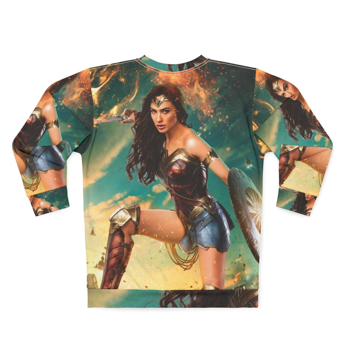 Superhero Amazon Sweatshirt featuring Gal Gadot - Back