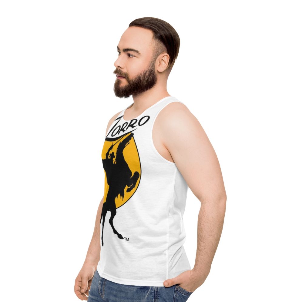 Unisex Zorro Horse Rider Silhouette Tank Top - men side