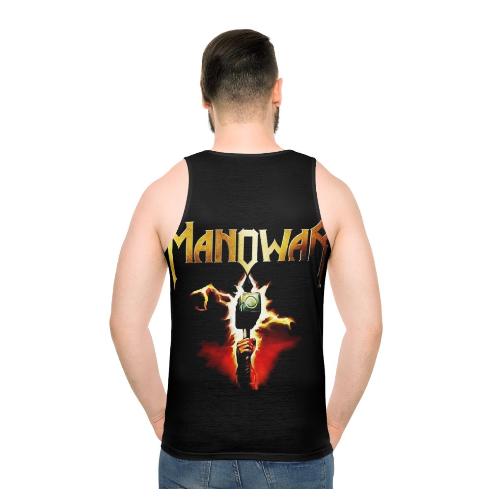 Manowar heavy metal unisex tank top - men back