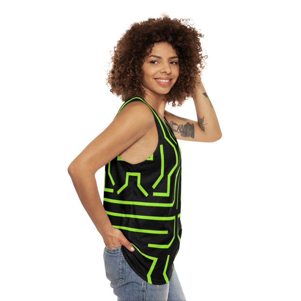 Upgrade Unisex Superhero Circuit Board Tank Top - women side