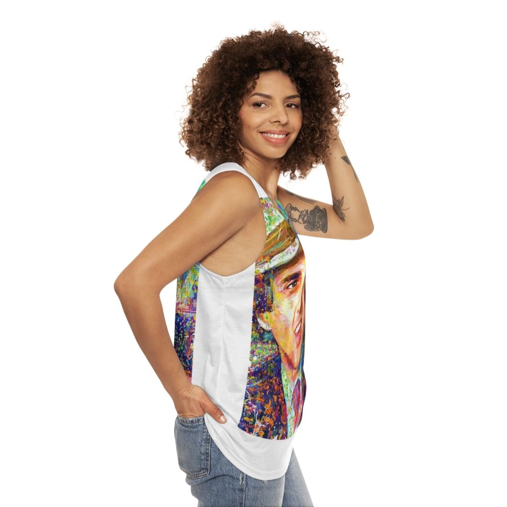 Adriano Celentano Dream Unisex Impressionist Tank Top - women side