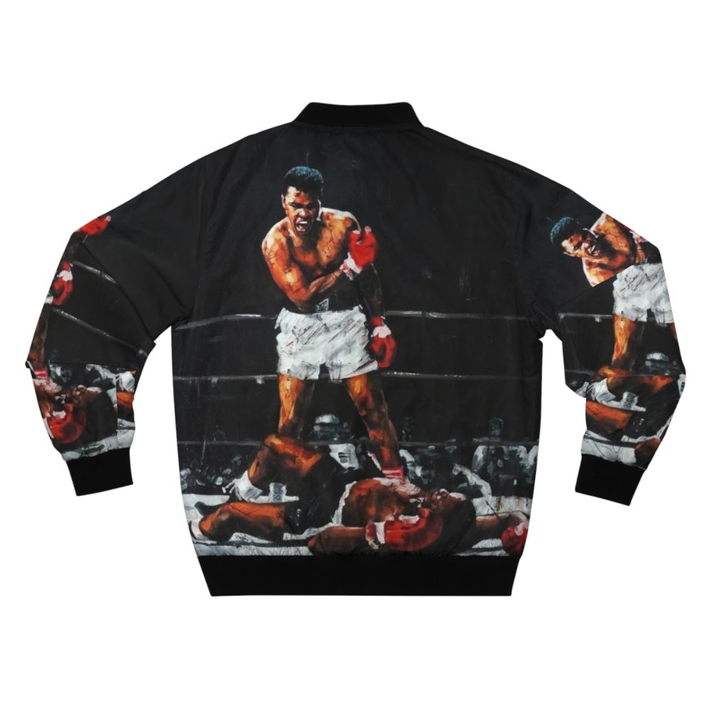 Muhammad Ali Boxer Knockout Bomber Jacket - Back