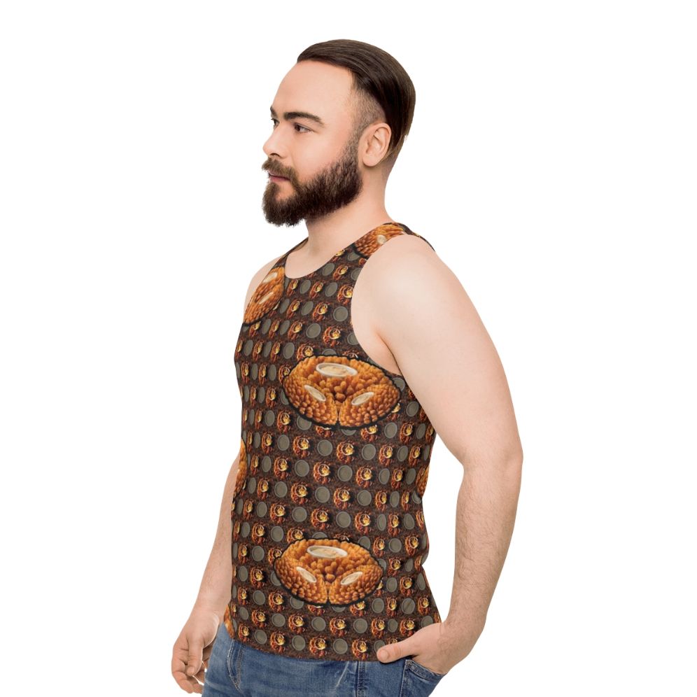 Bloomin' Onion Themed Unisex Tank Top - men side