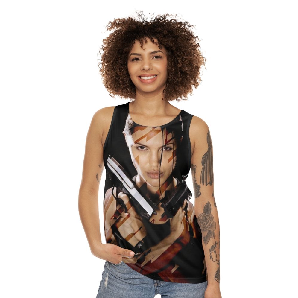 Lara Croft Tomb Raider Angelina Jolie Unisex Adventure Tank Top - women