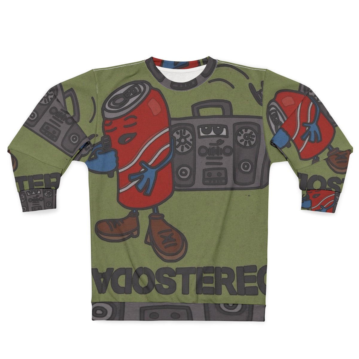 Soda Stereo Sweatshirt with Retro 90s Rock en Español Design