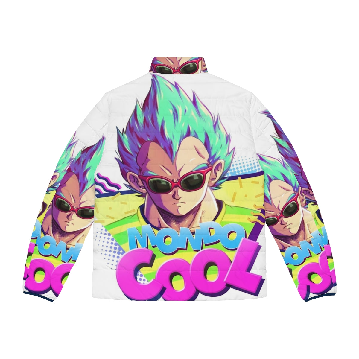 Mondo Cool Puffer Jacket with Dragon Ball Z inspired design - Back