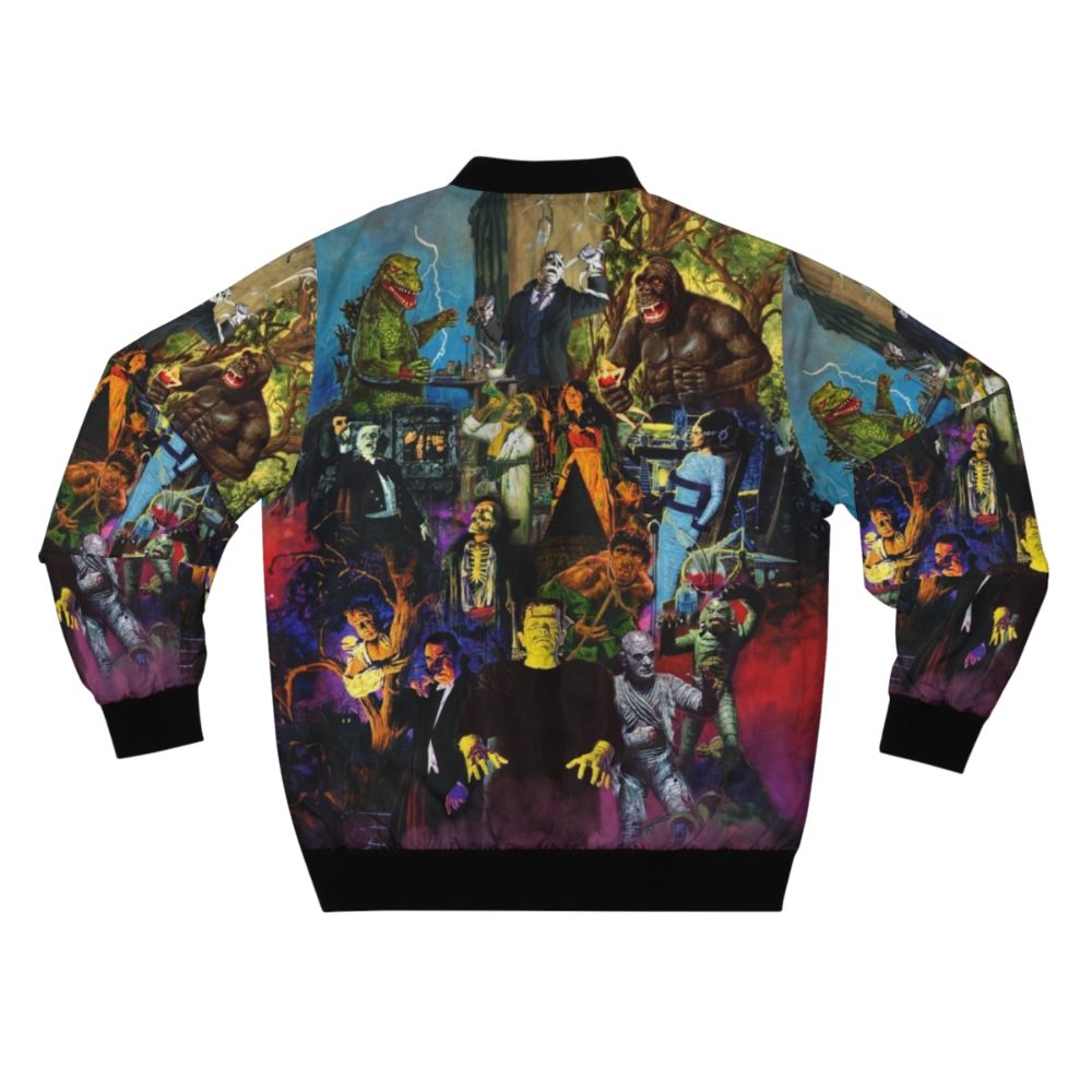 Horror monster aurora 1960s model kit bomber jacket - Back