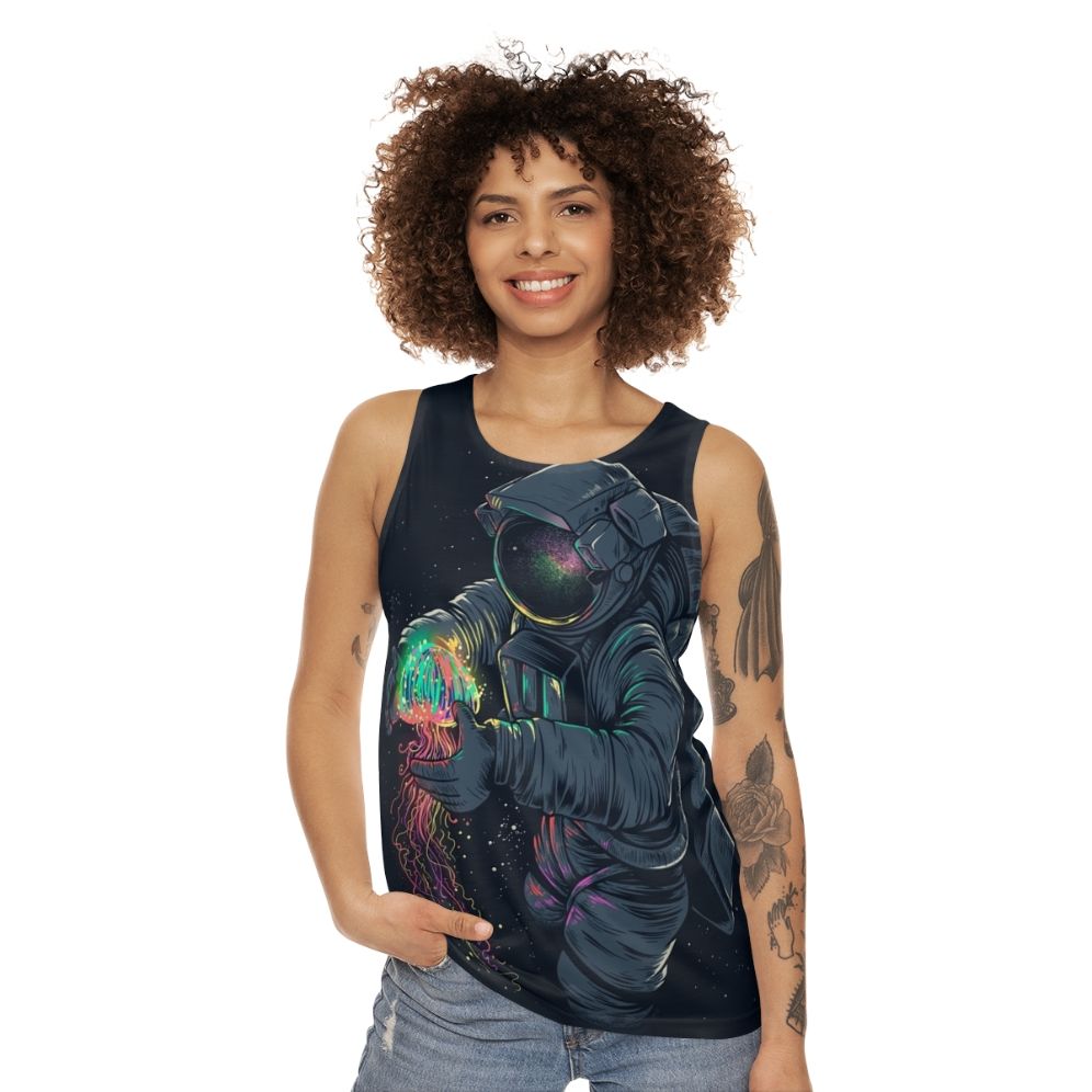 Intergalactic Jellyspace Unisex Tank Top - women