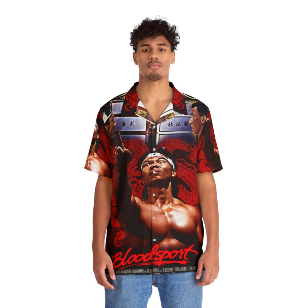 Bloodsport Chong Li Inspired Hawaiian Shirt - People Front